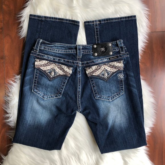 Miss Me Denim - Miss Me Jeans JP5705B Signature Bootcut Sz 31